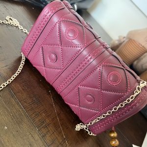 Burgundy crossbody